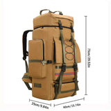 130L Backpack Outdoor Travel Backpack Camping Backpack For Adults Large - Blue - Size M