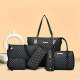 Women'S Handbag Set Large Capacity Tote Bag Shoulder Bag For Women Crossbody - Brown - Size 35-13-28