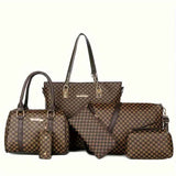 Women'S Handbag Set Large Capacity Tote Bag Shoulder Bag For Women Crossbody - Khaki - Size 35-13-28