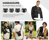 Leather Fanny Pack Top Grain Cowhide Travel Fanny Pack Adjustable Belt Fanny - Brown - Size M