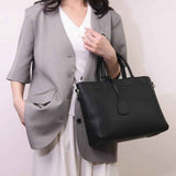 Women'S Tote Briefcase Commuting Bag Handheld Bag Cross-Body Bag Spacious Tote - Khaki - Size 31-11-24