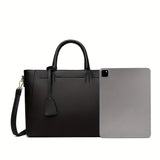 Women'S Tote Briefcase Commuting Bag Handheld Bag Cross-Body Bag Spacious Tote - Khaki - Size 31-11-24