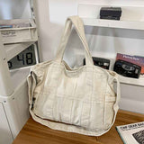 Unisex Bag Cross-Body Bag Shoulder Bag Tote Bag Large Capacity Bag Student Bag - Black - Size 38-14.5-32