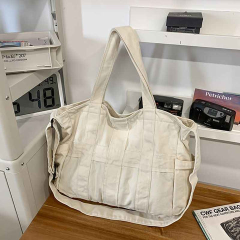 Unisex Bag Cross-Body Bag Shoulder Bag Tote Bag Large Capacity Bag Student Bag - Green - Size 38-14.5-32