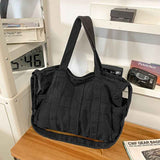 Unisex Bag Cross-Body Bag Shoulder Bag Tote Bag Large Capacity Bag Student Bag - Green - Size 38-14.5-32