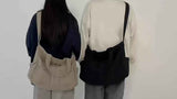 Unisex Bag Cross-Body Bag Shoulder Bag Tote Bag Large Capacity Bag Student Bag - Green - Size 38-14.5-32