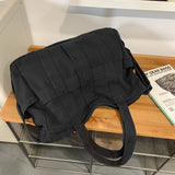 Unisex Bag Cross-Body Bag Shoulder Bag Tote Bag Large Capacity Bag Student Bag - Green - Size 38-14.5-32
