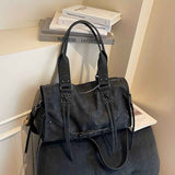 Women'S Travel Tote Bag Brown Travel Bag Stylish Travel Bag Durable Tote - Black - Size M