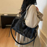 Women'S Travel Tote Bag Brown Travel Bag Stylish Travel Bag Durable Tote - Black - Size M
