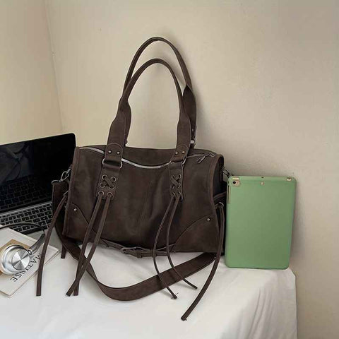 Women'S Travel Tote Bag Brown Travel Bag Stylish Travel Bag Durable Tote - Orange - Size M