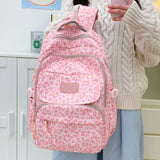 Ladata Backpack Stylish Ladies Backpack Middle School Backpack College Student - Black - Size 45-30-17