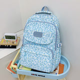 Ladata Backpack Stylish Ladies Backpack Middle School Backpack College Student - Green - Size 45-30-17