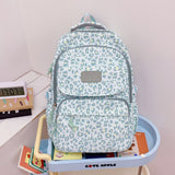 Ladata Backpack Stylish Ladies Backpack Middle School Backpack College Student - Green - Size 45-30-17