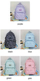 Ladata Backpack Stylish Ladies Backpack Middle School Backpack College Student - Pink - Size 45-30-17