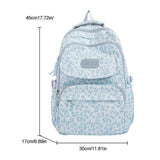 Ladata Backpack Stylish Ladies Backpack Middle School Backpack College Student - Purple - Size 45-30-17