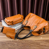 Vintage Bag Set Women'S Bag Set Tote Bag Cross-Body Bag Clutch Card Holder - Black - Size 32-16-20