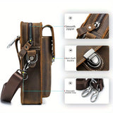 brown Brown Black Leather Cross Body Bag Genuine Leather Bag Travel Bag Daily Use Bag Stylish Bag