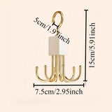 Gold Black rotating hanger, multi-hook hanger, home organisation, storage solution, high-quality hanger, Australian home, space-saving hanger, entryway organiser, wardrobe accessory, sturdy hanger