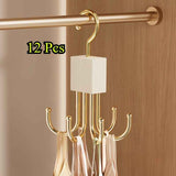 Gold Black rotating hanger, multi-hook hanger, home organisation, storage solution, high-quality hanger, Australian home, space-saving hanger, entryway organiser, wardrobe accessory, sturdy hanger