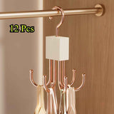 Gold Black rotating hanger, multi-hook hanger, home organisation, storage solution, high-quality hanger, Australian home, space-saving hanger, entryway organiser, wardrobe accessory, sturdy hanger