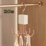 Gold Black rotating hanger, multi-hook hanger, home organisation, storage solution, high-quality hanger, Australian home, space-saving hanger, entryway organiser, wardrobe accessory, sturdy hanger