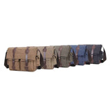 Navy Black Blue Canvas Messenger Bag Travel Bag High-Quality Bag Adjustable Strap Multiple