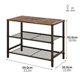 Black industrial console table, 3-tier storage table, metal and wood console table, home organization furniture, entryway table, living room storage, Australian furniture