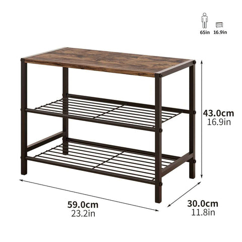 Black industrial console table, 3-tier storage table, metal and wood console table, home organization furniture, entryway table, living room storage, Australian furniture