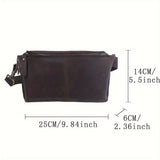 dark coffee color Black Top-Grain Leather Cross-Body Bag Leather Crossbody Bag Australian Leather Bag