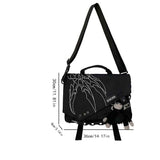 Black Trendy Cross-Body Backpack High-Quality Backpack Travel Backpack Daily Use