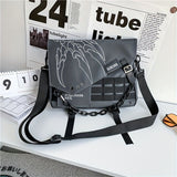 Black Trendy Cross-Body Backpack High-Quality Backpack Travel Backpack Daily Use