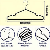 Black Blue plastic-coated metal hangers, non-slip clothes hangers, 50-pack hangers, durable hangers, closet organization hangers, wardrobe hangers, commercial hangers Australia