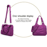 purplish red Brown Purple Travel Tote Bag Travel Accessories Spacious Tote Durable Bag Travel Bag