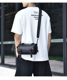 Black Brown Unisex Cross Body Bag Travel Bag Durable Bag Adjustable Strap Bag Multiple
