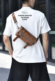 Black Brown Unisex Cross Body Bag Travel Bag Durable Bag Adjustable Strap Bag Multiple