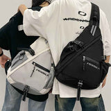 White Brown Sling Backpack Travel Backpack High-Quality Backpack Trendy Backpack Organized