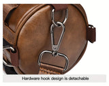 Brown Unisex Cross-Body Bag Travel Bag Leather-Like Bag Adjustable Strap Bag