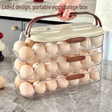 Beige Gold egg storage box, portable egg container, lidded egg holder, kitchen egg organizer, australian kitchen, fridge egg storage, stackable egg crate, see-through egg box