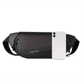 Black Gray Magnetic Closure Backpack Sling Bag Travel Backpack Daypack Crossbody Bag