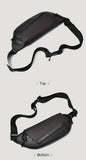Black Gray Magnetic Closure Backpack Sling Bag Travel Backpack Daypack Crossbody Bag