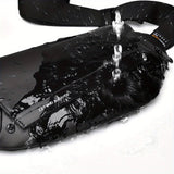 Black Gray Magnetic Closure Backpack Sling Bag Travel Backpack Daypack Crossbody Bag