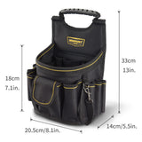 Black Gray tool organizer bag, WINHUNT, tool storage, DIY tools, professional tools, tool compartments, Australian tradies, workshop organization, heavy duty tool bag