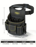Black Gray tool organizer bag, WINHUNT, tool storage, DIY tools, professional tools, tool compartments, Australian tradies, workshop organization, heavy duty tool bag