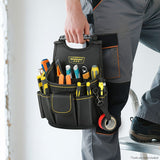 Black Gray tool organizer bag, WINHUNT, tool storage, DIY tools, professional tools, tool compartments, Australian tradies, workshop organization, heavy duty tool bag