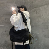 Black Gray Cross Body Bag Travel Bag Trendy Bag Hanging Accessory Durable Bag Spacious Bag