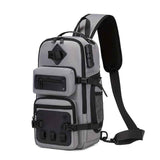 Gray Anti-Theft Backpack Waterproof Backpack Sling Backpack Travel Backpack