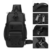 Gray Anti-Theft Backpack Waterproof Backpack Sling Backpack Travel Backpack