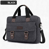 Brown Navy Canvas Laptop Backpack Travel Backpack Durable Laptop Bag Stylish School