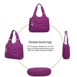 Burgundy purplish red Wine Red Travel Bag One-Shoulder Bag Large Capacity Bag Leisure Travel Bag