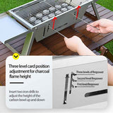 Silver Gray portable barbecue grill, outdoor grill, camping grill, lightweight grill, picnic grill, courtyard grill, Australian BBQ, even heat distribution grill